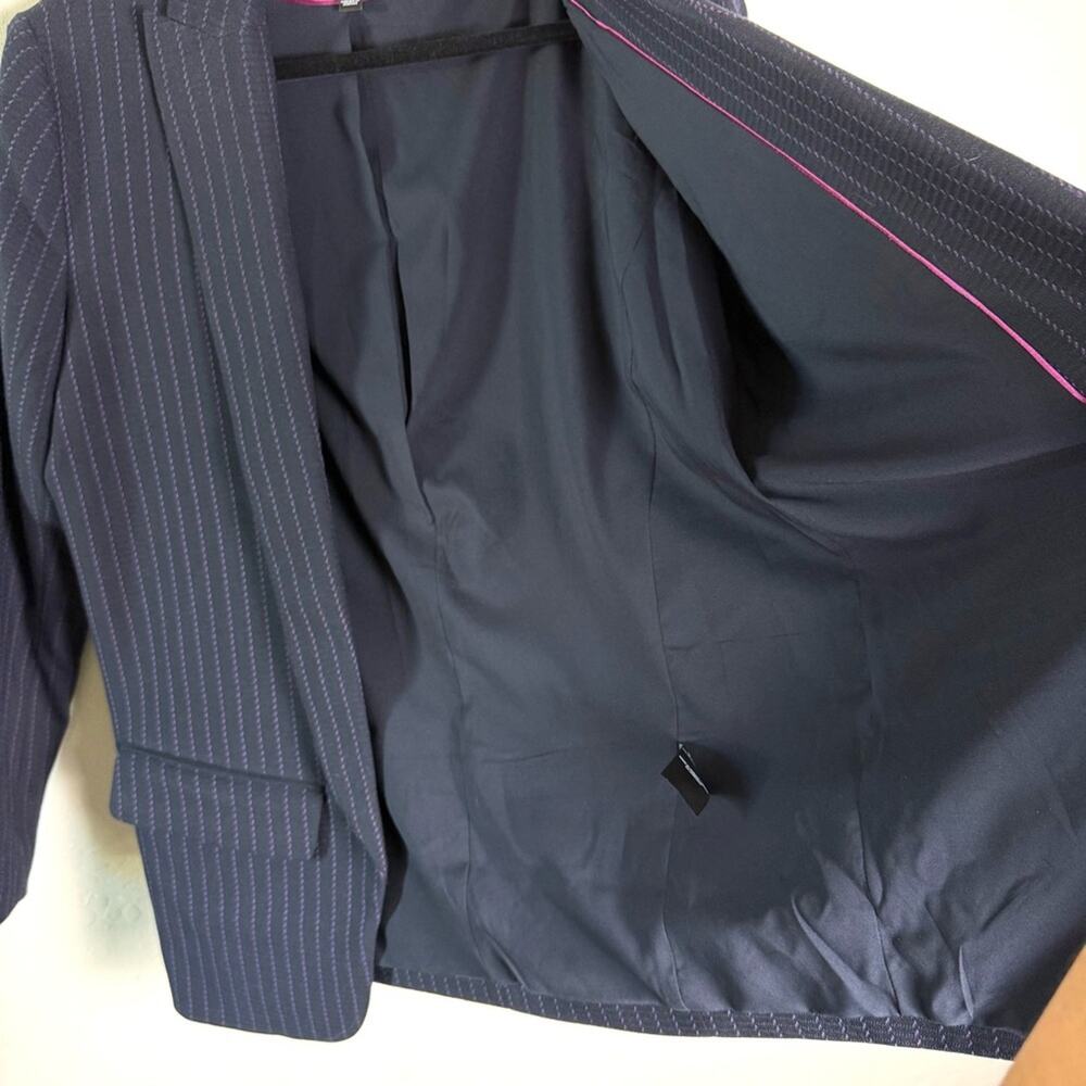 White House Black Market The Relaxed Blazer Striped 14 570357780 - Picture 4 of 16